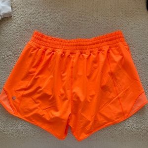 Lululemon hotty hot high rise long 4” shorts